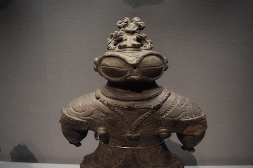 Picture of a dogu figurine.