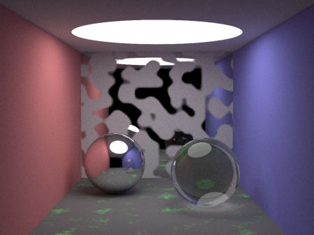 Scenes with spheres. Glass shader is wrong.
