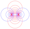 a bunch of lines and circles abstract art